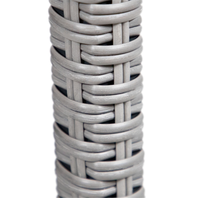 Afuera Living Stainless Steel Gray Outdoor Bar Height Dining Stools Set of 6