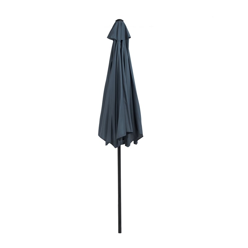 Afuera Living 9Ft Navy Adjustable Articulated Tilting Fabric Patio Umbrella