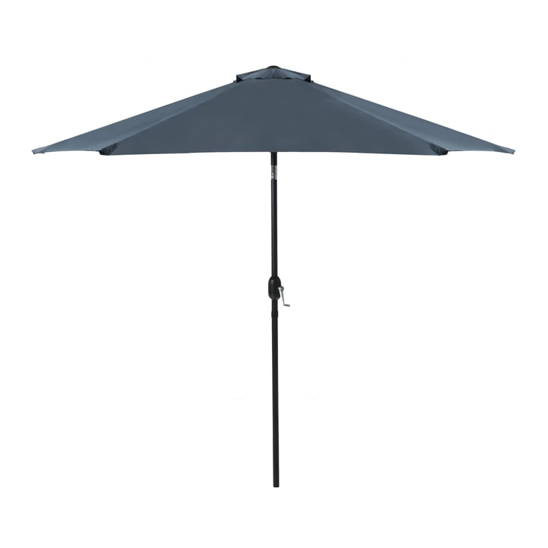 Afuera Living 9Ft Navy Adjustable Articulated Tilting Fabric Patio Umbrella