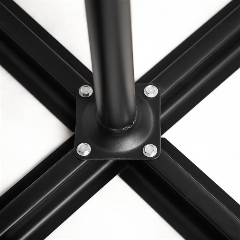 Afuera Living 10Ft Gray Cantilever Fabric Outdoor Patio Umbrella