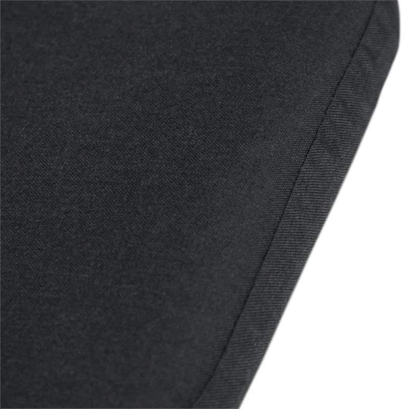 Afuera Living Crush Outdoor Foldable Mesh Egg Swing Chair in Black Fabric