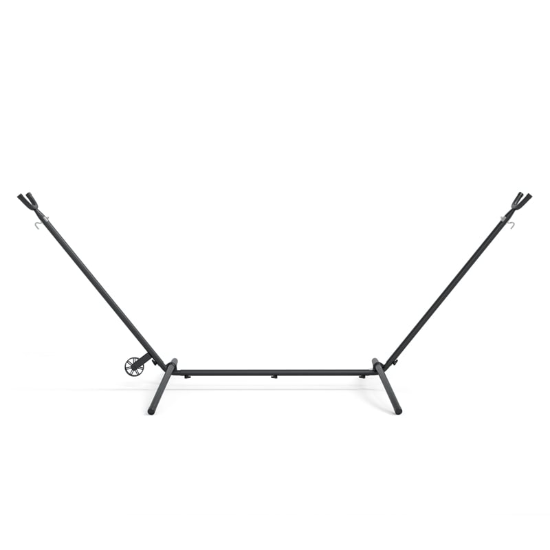 Afuera Living Outdoor Heavy Duty Metal Hammock Stand in Black