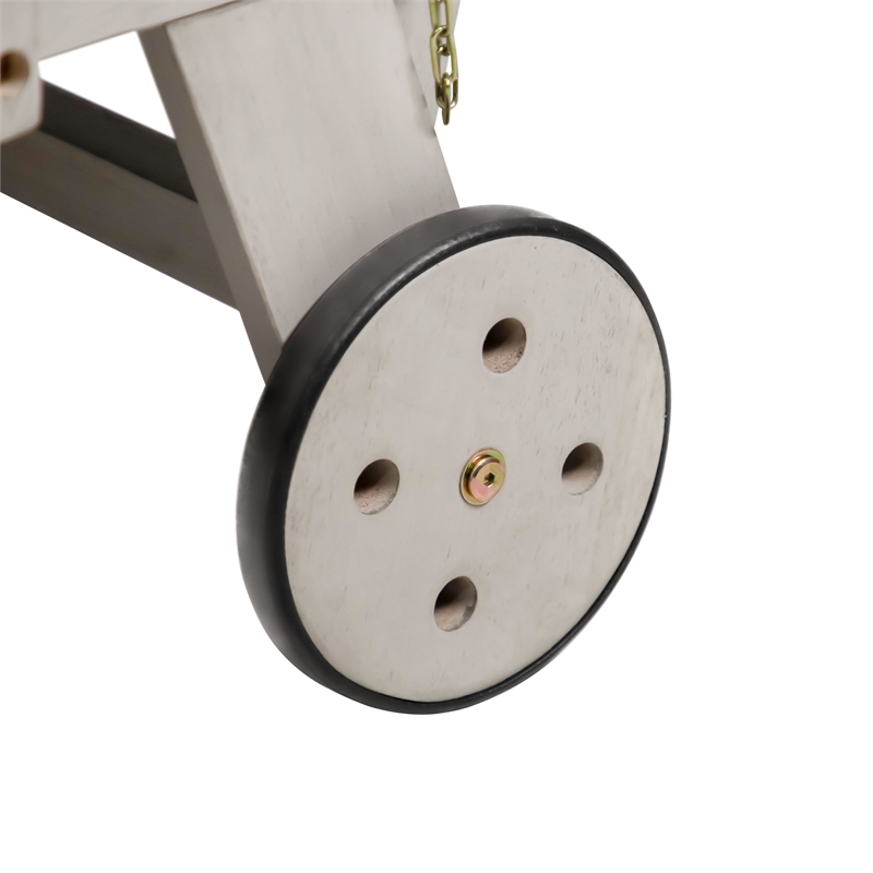 Afuera Living Expandable Outdoor Patio Daybed in Gray Acacia Wood