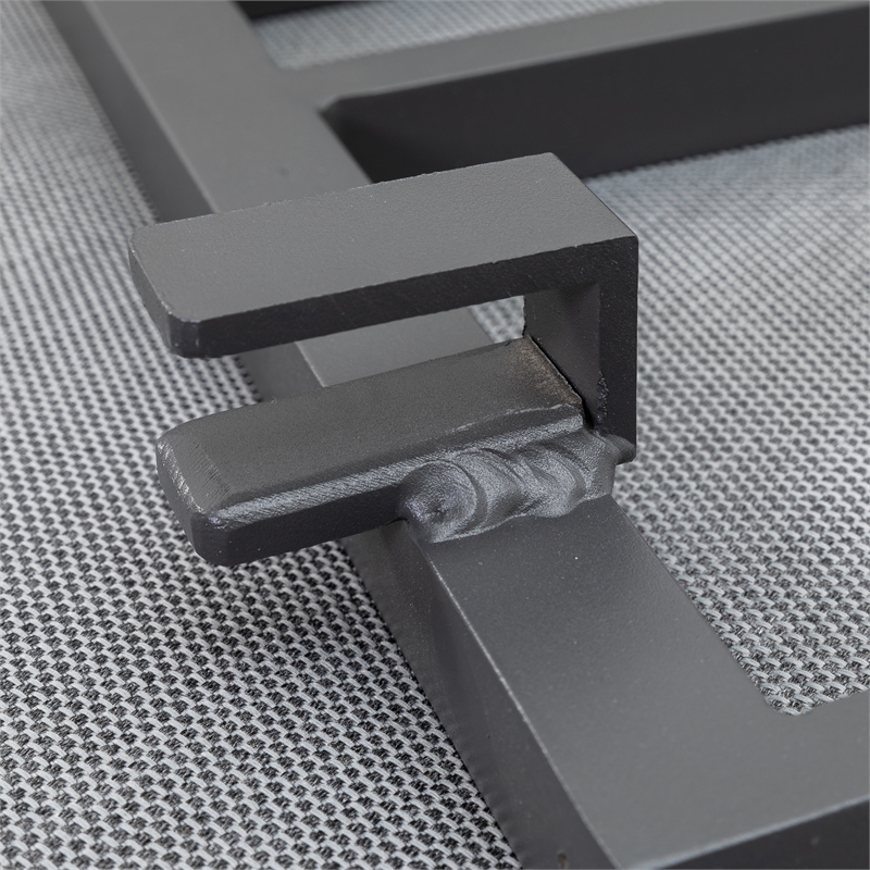 Afuera Living Modern Wood Modular Sectional Sofa in Gunmetal/Natural