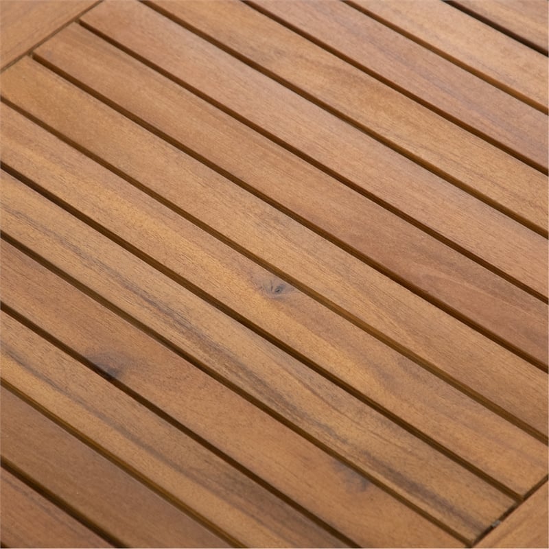 Afuera Living 4-Piece Outdoor Acacia Wood Sofa Set in Natural