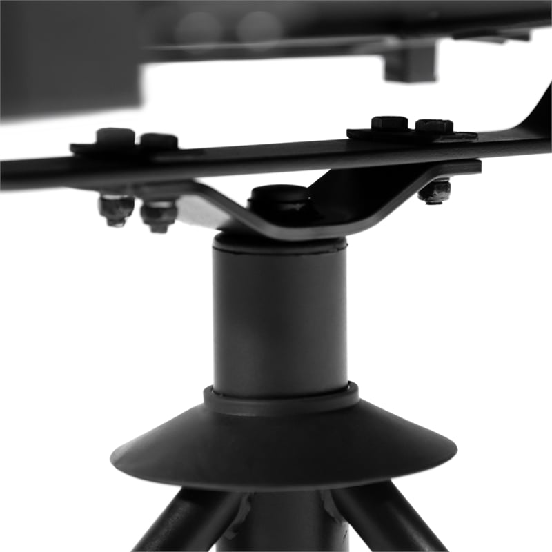 Afuera Living 2-Piece Outdoor Black Metal Swivel Dining Chairs