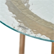 Afuera Living Modern / Contemporary Outdoor Side Table in French Gold