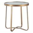 Afuera Living Modern / Contemporary Outdoor Side Table in French Gold