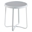 Afuera Living Modern / Contemporary Outdoor Side Table in French White