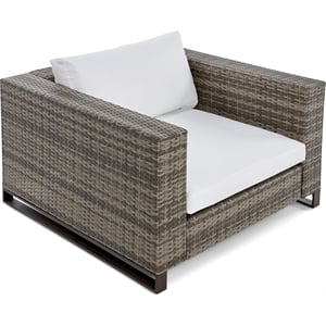 Afuera Living Modern / Contemporary Outdoor Arm Chair in Gray and Brown