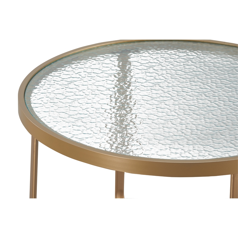 Afuera Living Modern / Contemporary Outdoor Coffee Table in French Gold