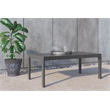 Afuera Living Modern / Contemporary Outdoor Coffee Table in Gray Gunmetal
