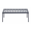 Afuera Living Modern / Contemporary Outdoor Coffee Table in Gray Gunmetal