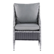 Afuera Living 5-Piece Wicker / Rattan Outdoor Seating Set in Gray