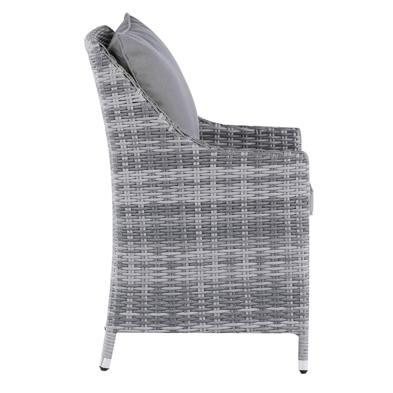 Afuera Living 5-Piece Wicker / Rattan Outdoor Seating Set in Gray
