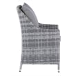 Afuera Living 5-Piece Wicker / Rattan Outdoor Seating Set in Gray