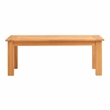Afuera Living Contemporary Outdoor Teak Wood Coffee Table in Natural