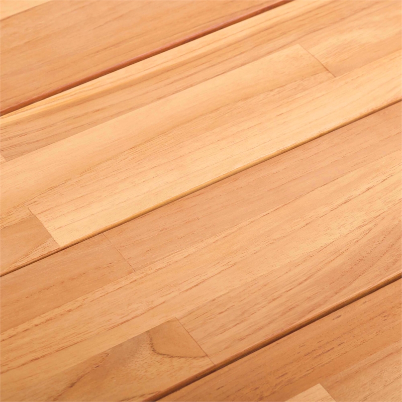 Afuera Living Contemporary Outdoor Teak Wood Coffee Table in Natural