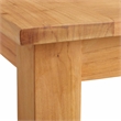 Afuera Living Square Contemporary Wood Outdoor Slatted Top Side Table in Natural