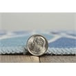 Afuera Living Indoor Outdoor Kai Polyester Area 7'x9' Rug in Blue and Ivory