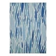 Afuera Living Indoor Outdoor Kai Polyester Area 7'x9' Rug in Blue and Ivory