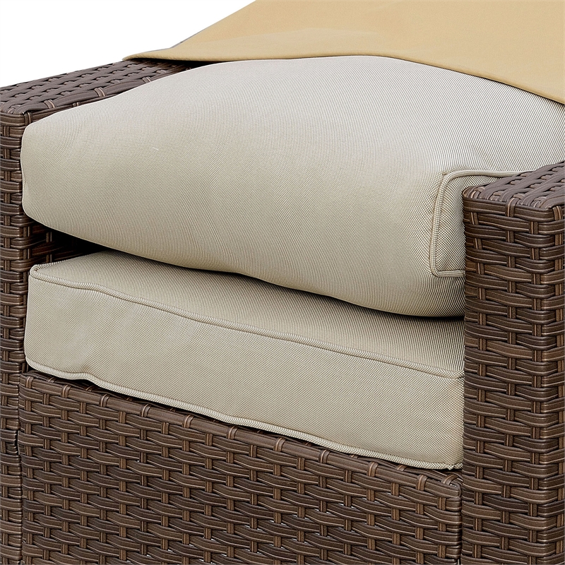 Afuera Living Fabric Patio Chair Dust Cover in Light Brown Finish