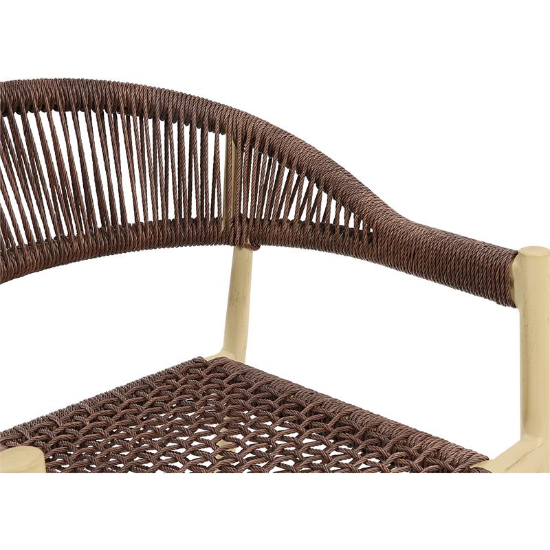 Afuera Living Aluminum Patio Dining Chair in Natural (Set of 2)