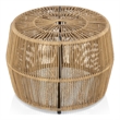 Afuera Living Outdoor Round PE Wicker / Rattan Natural Coffee Table