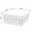 Afuera Living Outdoor Teak and Marble Coffee Table - Natural