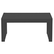 Afuera Living Modern Aluminum Frame Outdoor Coffee Table in Black