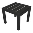 Afuera Living Modern Aluminum Frame Frame Patio Side Table in Black