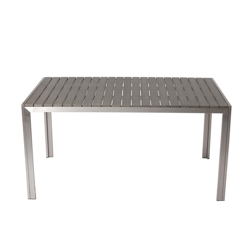 Afuera Living 3-piece Modern Aluminum Frame Patio Dining Set in Gray