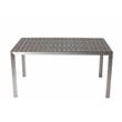 Afuera Living 3-piece Modern Aluminum Frame Patio Dining Set in Gray