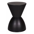 Afuera Living Polypropylene Plastic Indoor/Outdoor Side Table in Black