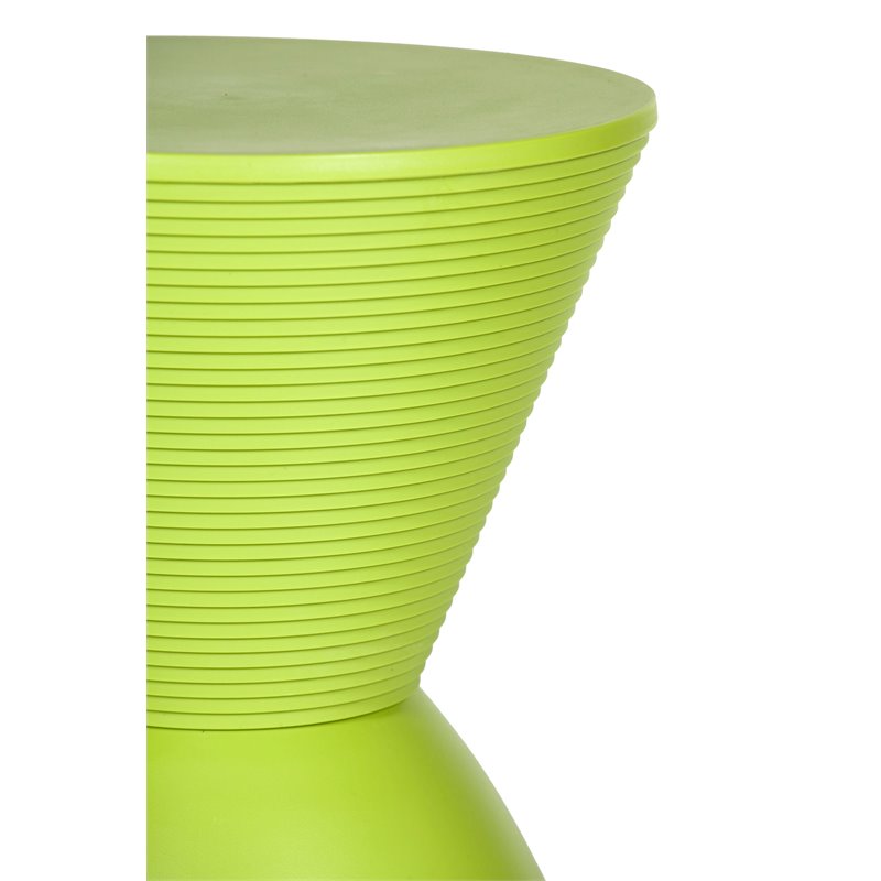 Afuera Living Polypropylene Plastic Indoor/Outdoor Side Table in Green