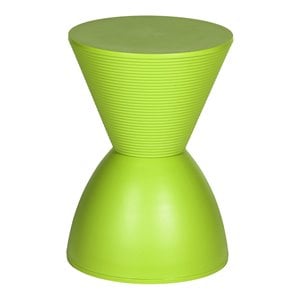 Afuera Living Polypropylene Plastic Indoor/Outdoor Side Table in Green