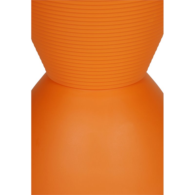 Afuera Living Polypropylene Plastic Indoor/Outdoor Side Table in Orange