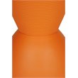Afuera Living Polypropylene Plastic Indoor/Outdoor Side Table in Orange