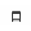 Afuera Living Modern Aluminum Patio Side Table in Powder Coated Black