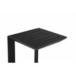 Afuera Living Modern Aluminum Patio Side Table in Powder Coated Black