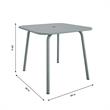 Afuera Living Mid-Century Outdoor/Indoor Dining Table in Gray