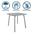 Afuera Living Mid-Century Outdoor/Indoor Dining Table in Gray