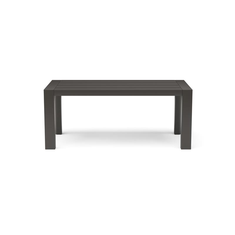 Afuera Living Traditional Aluminum Outdoor Aluminum Coffee Table in Gray