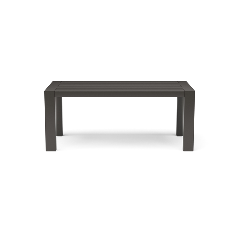Afuera Living Traditional Aluminum Outdoor Aluminum Coffee Table in Gray