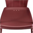 Afuera Living 5-Piece Metal Outdoor Dining Set in White/Bright Red Gloss