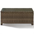 Afuera Living 4 Piece Wicker Patio Sofa Set in Brown and Sand