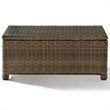Afuera Living 3 Piece Wicker Patio Sofa Set in Brown and Sand