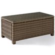 Afuera Living 3 Piece Wicker Patio Sofa Set in Brown and Sand