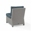 Afuera Living Wicker Outdoor Sectional Center Chair in Navy/Gray