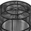 Afuera Living Wicker / Rattan Round Outdoor Coffee Table in Black